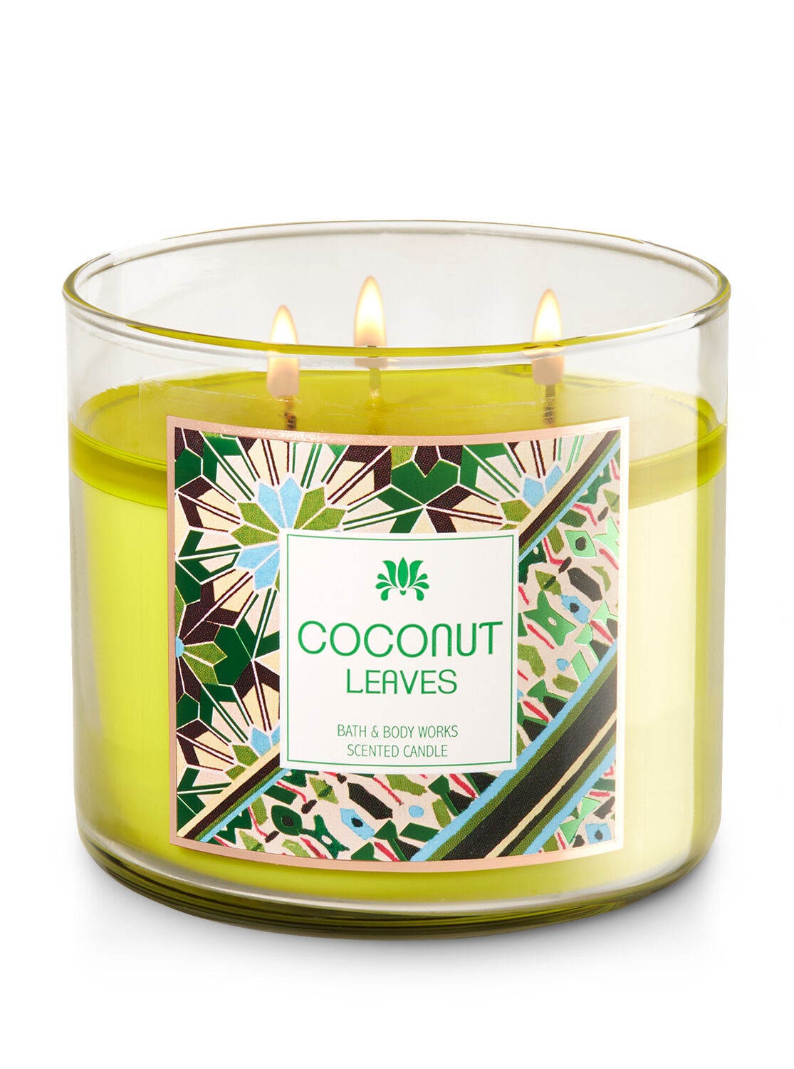Coconut Leaves 3-Wick Candle - Bath And Body Works