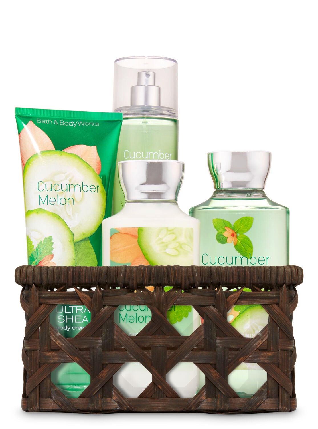 Cucumber Melon Basket of Favorites Gift Kit - Bath And Body Works