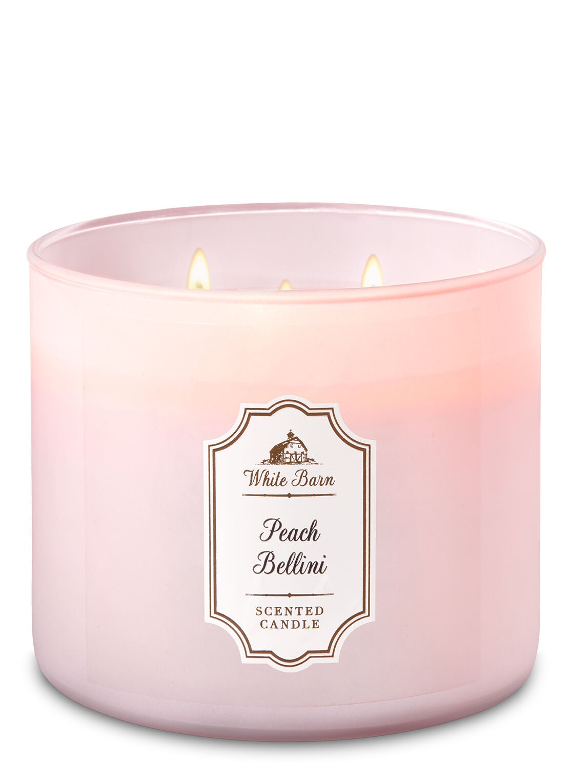 White Barn Peach Bellini 3-Wick Candle - Bath And Body Works