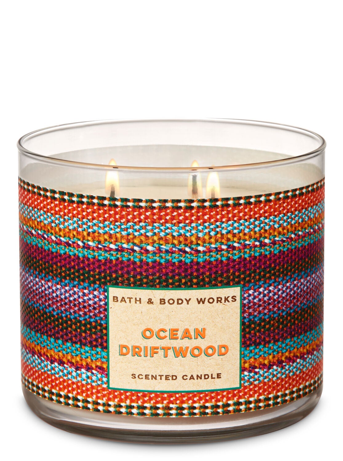 Ocean Driftwood 3-Wick Candle - Bath And Body Works