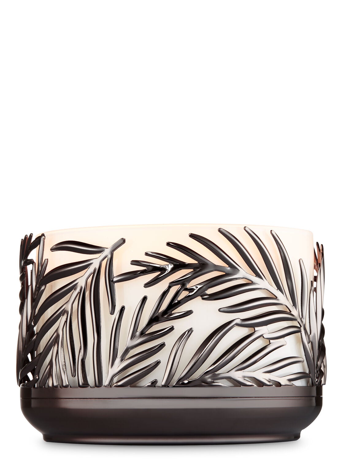 Palm Fronds Low Profile 3-Wick Candle Holder - Bath And Body Works