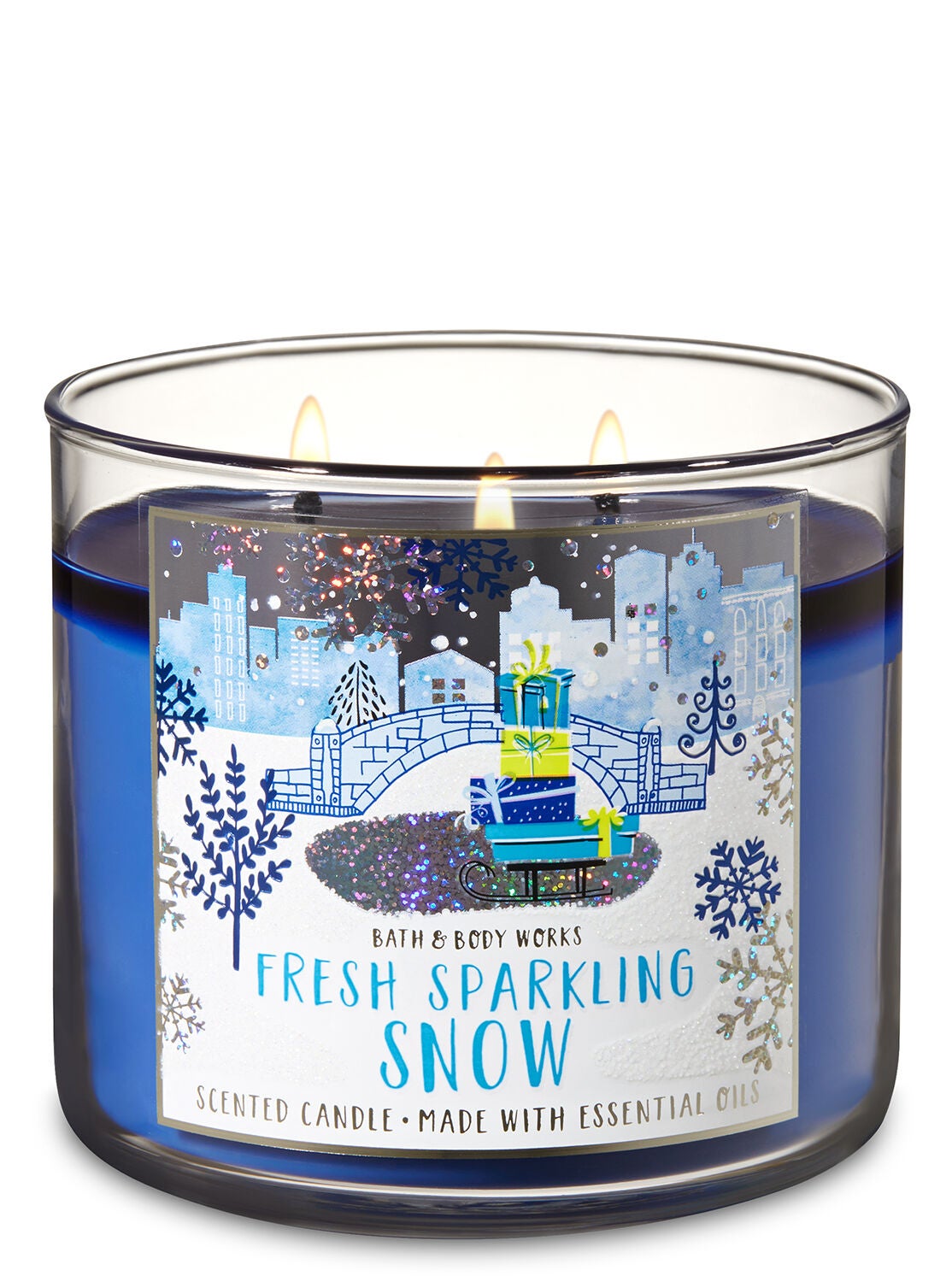 Fresh Sparkling Snow 3-Wick Candle - Bath And Body Works