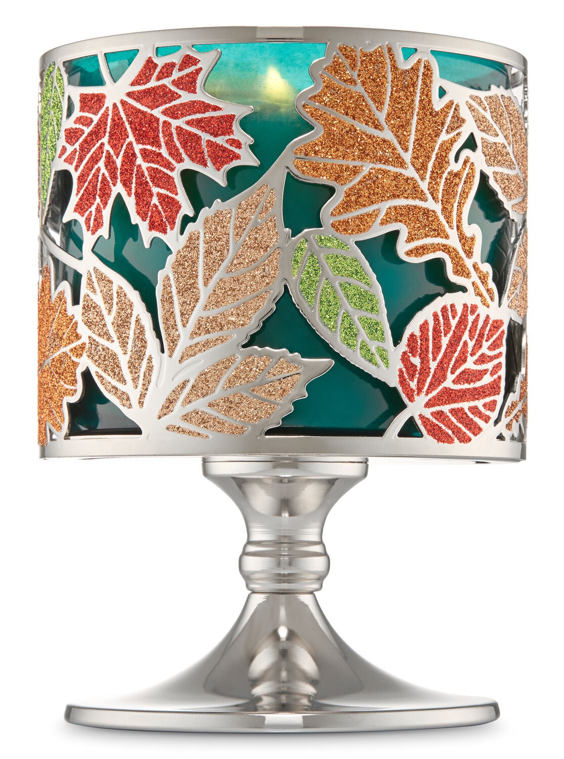 Leaf Pedestal 3-Wick Candle Holder - Bath And Body Works