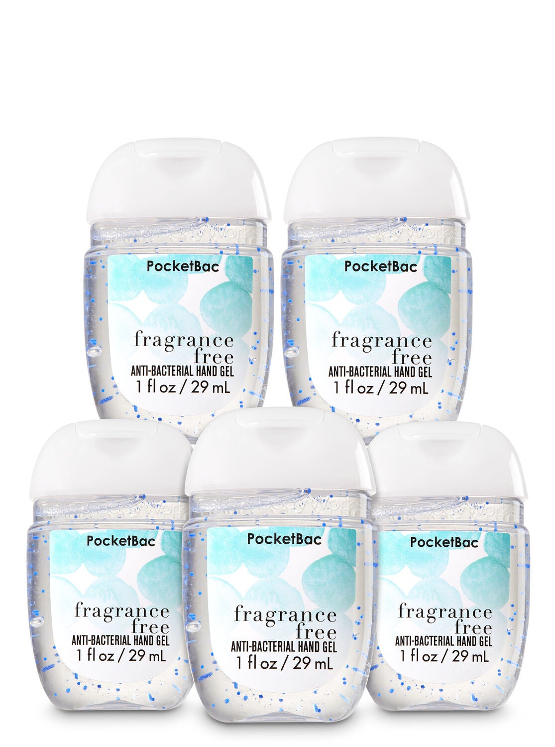 Fragrance Free 5-Pack PocketBac Sanitizers - Bath And Body Works