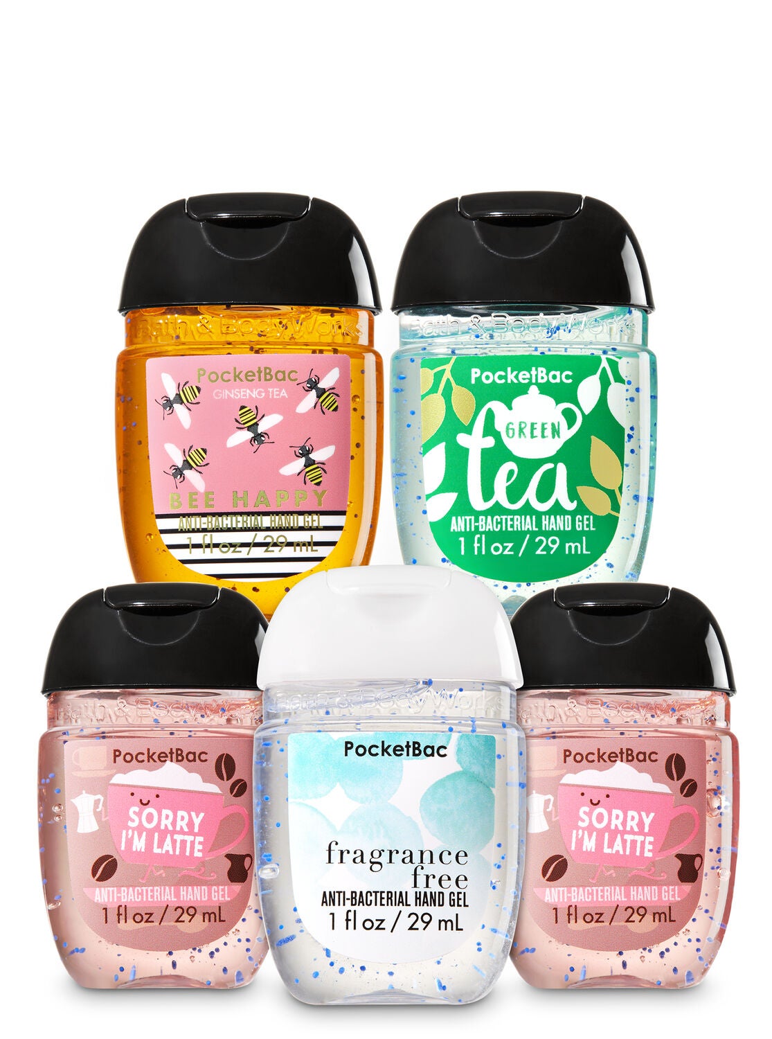 Happy Hands 5-Pack PocketBac Sanitizers - Bath And Body Works