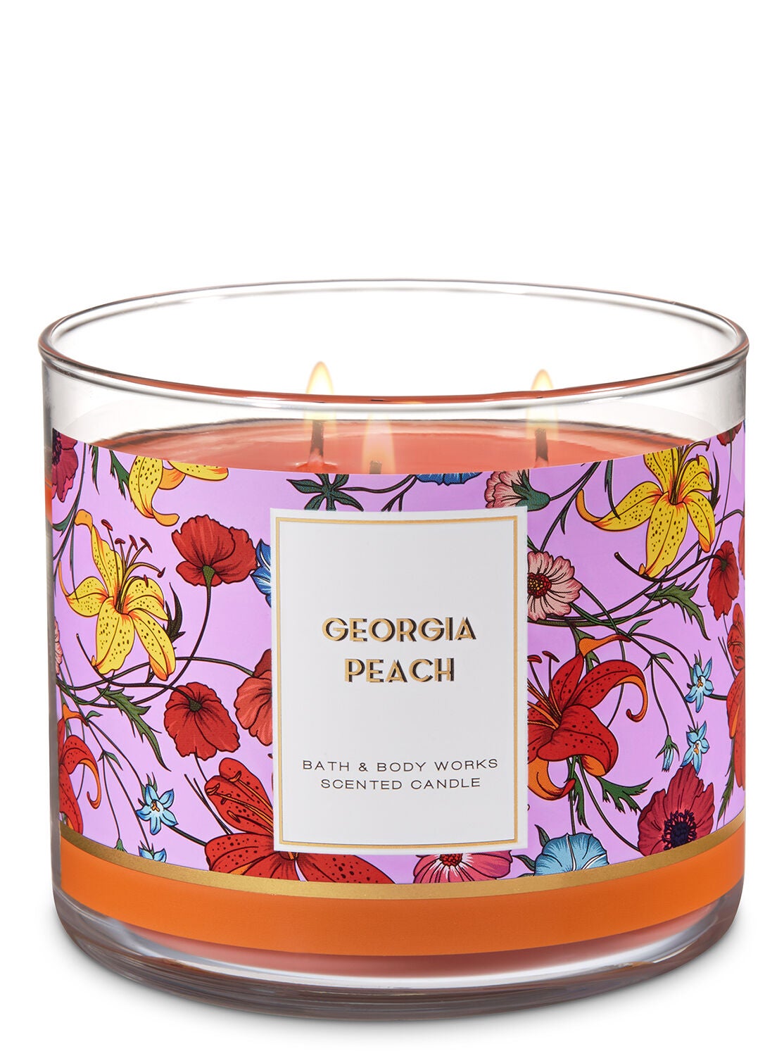 Georgia Peach 3-Wick Candle - Bath And Body Works