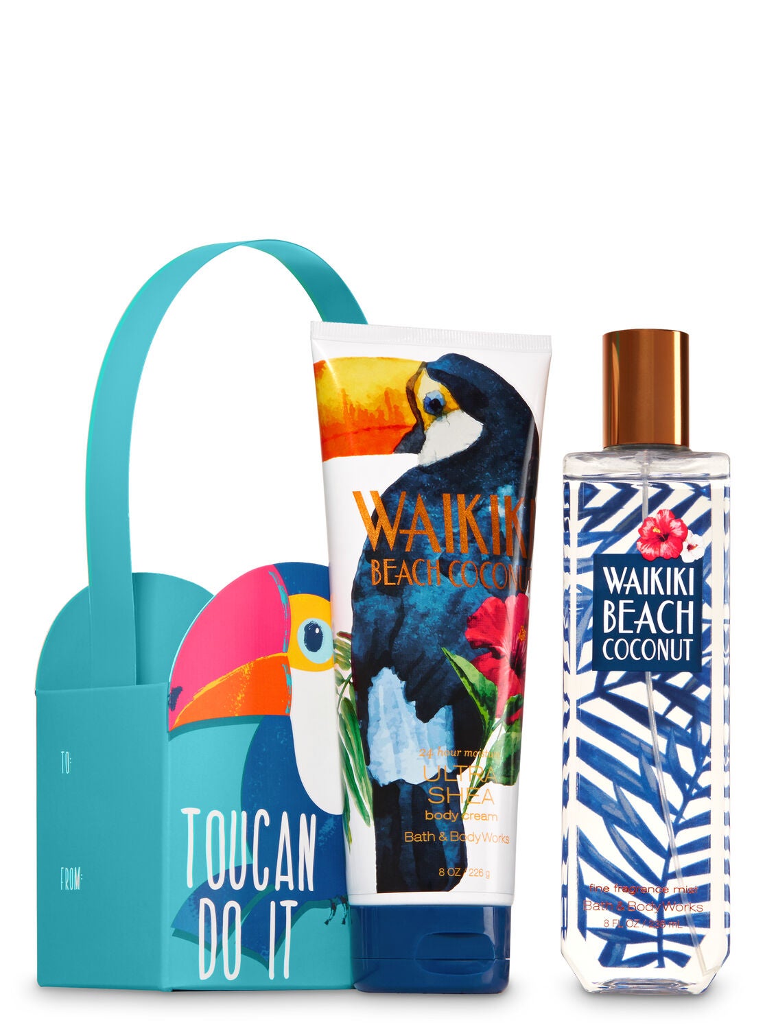 waikiki beach coconut toucan do it gift set bath body works beach coconut bath and body works