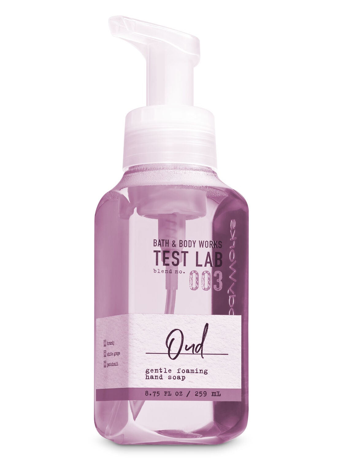 Bath & Body Works Test Lab Blend No. 003 Oud Gentle Foaming Hand Soap - Bath And Body Works