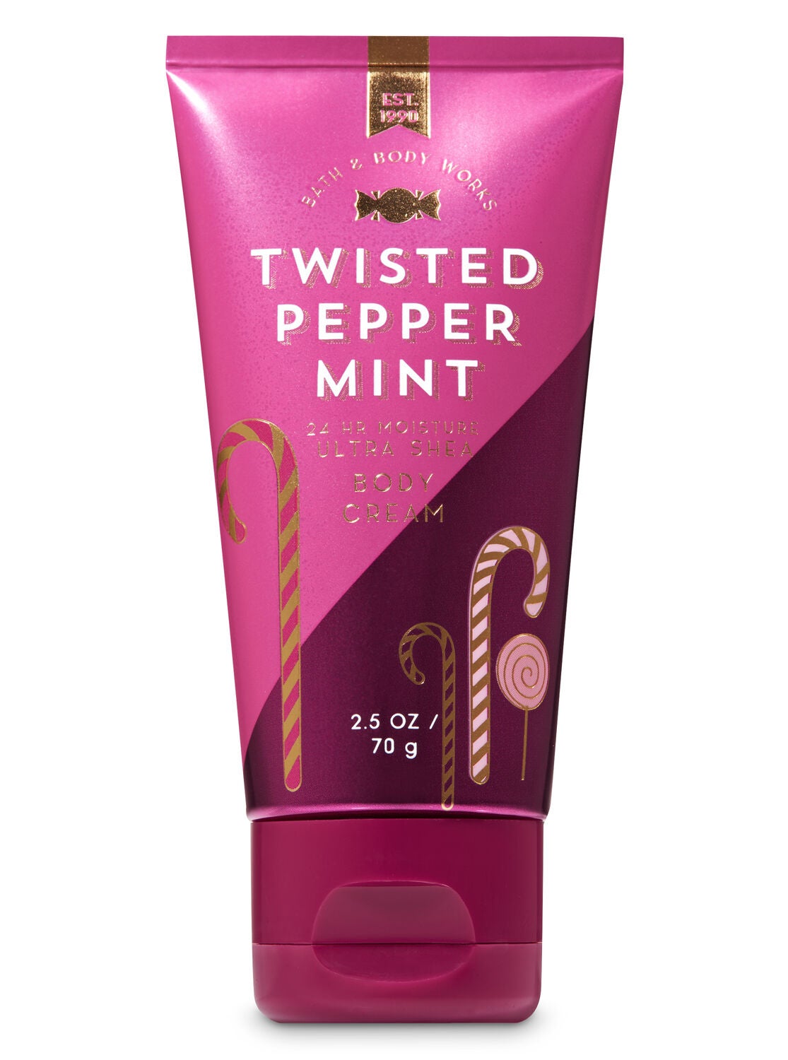 Signature Collection Twisted Peppermint Travel Size Body Cream - Bath And Body Works