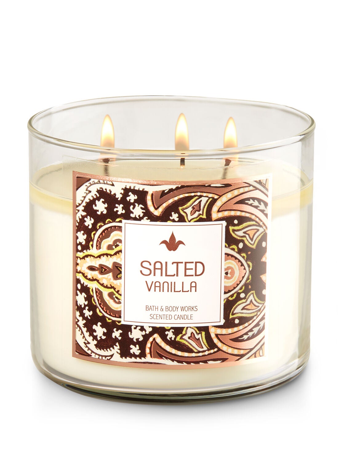 Salted Vanilla 3-Wick Candle - Bath And Body Works