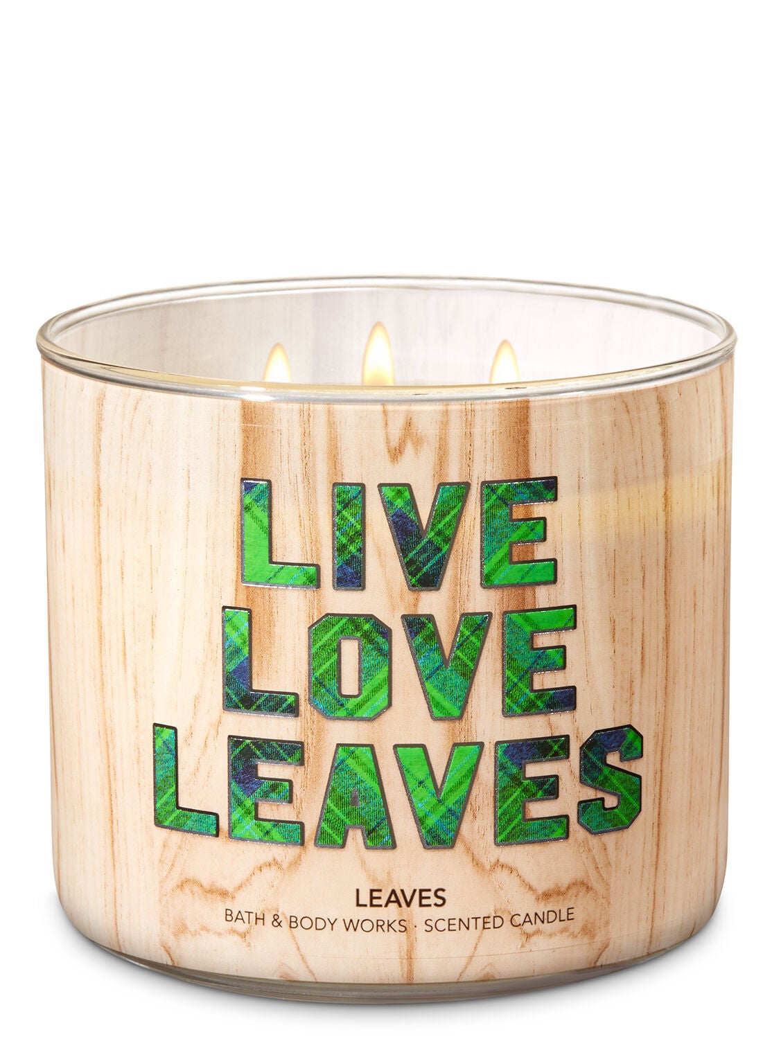 Leaves 3-Wick Candle - Bath And Body Works