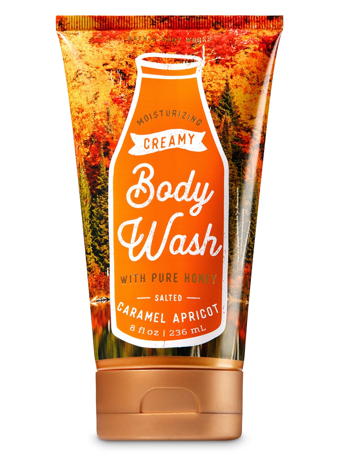 Signature Collection Salted Caramel Apricot Creamy Body Wash - Bath And Body Works