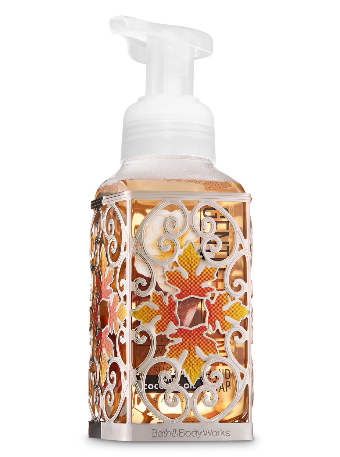 Fall Leaf Scroll Gentle Foaming Soap Holder - Bath And Body Works