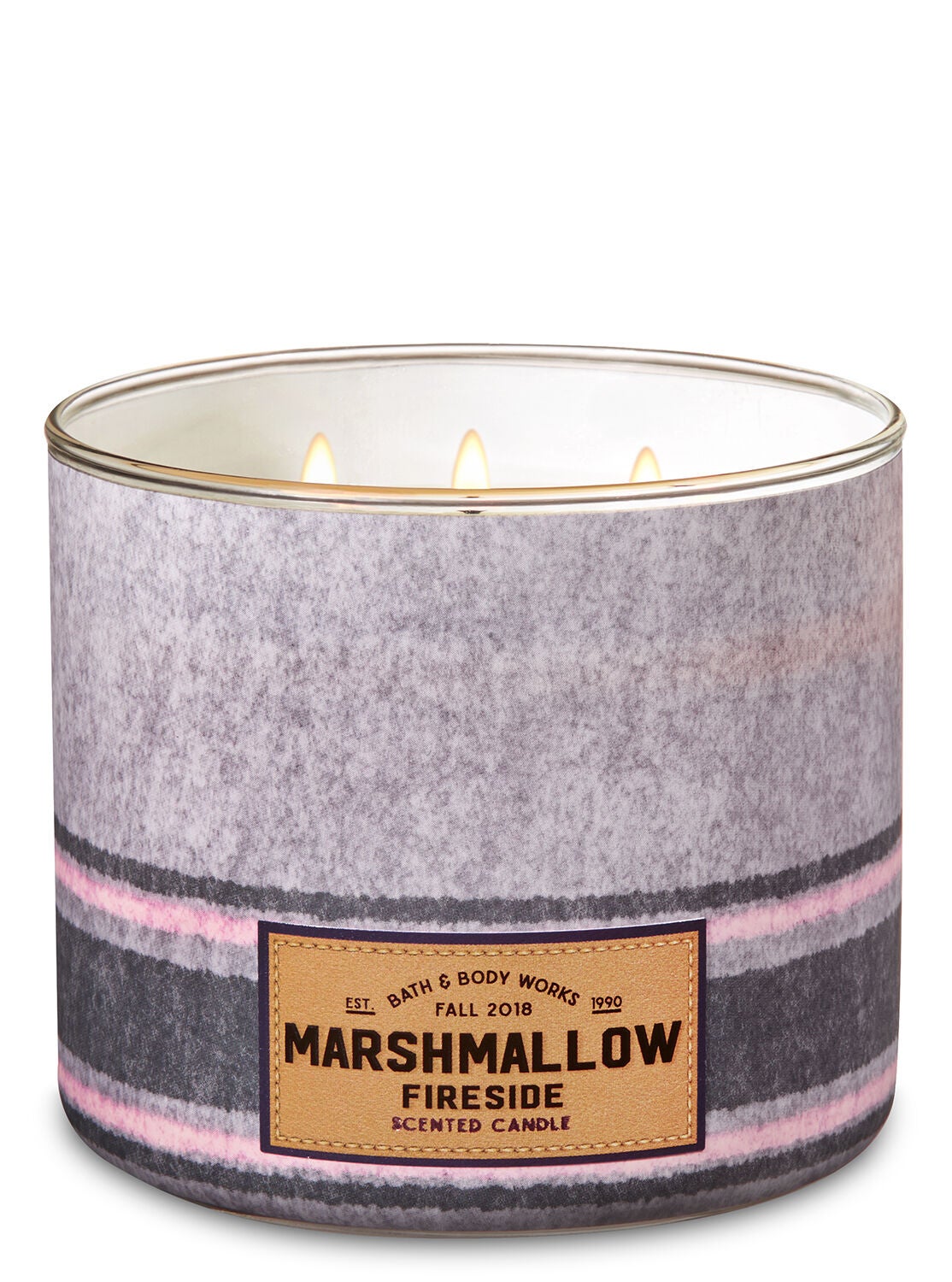 Marshmallow Fireside 3-Wick Candle - Bath And Body Works