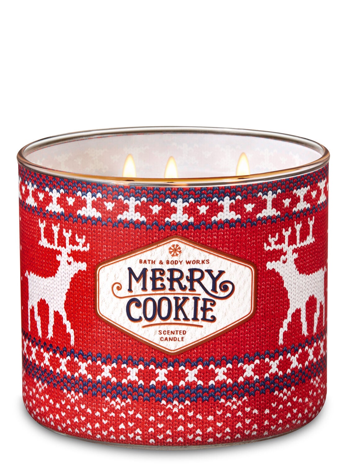 Merry Cookie 3-Wick Candle - Bath And Body Works