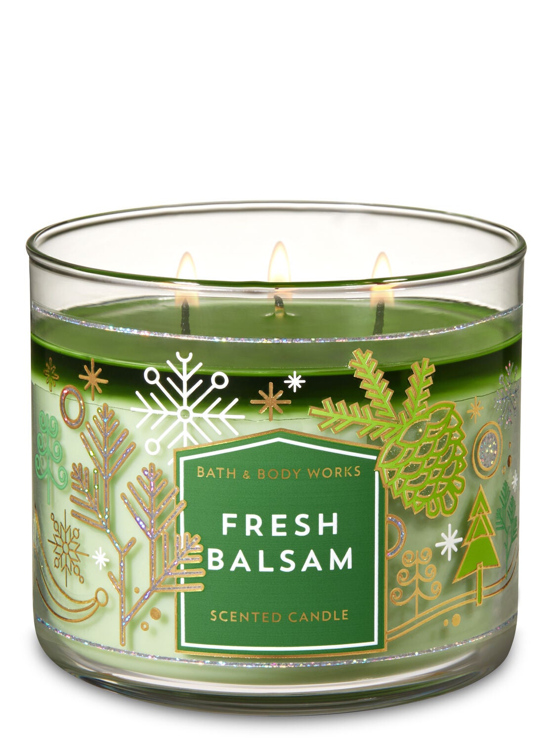 Fresh Balsam 3-Wick Candle - Bath And Body Works