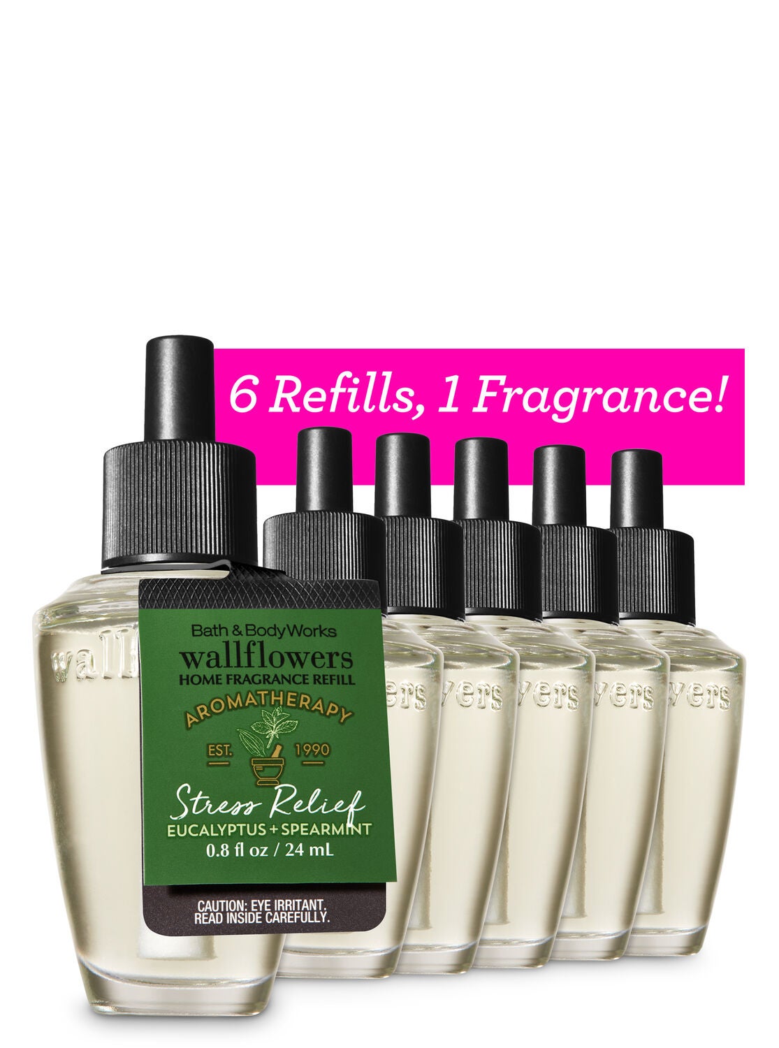 Stress Relief - Eucalyptus & Spearmint 6-Pack Wallflowers Sampler - Bath And Body Works