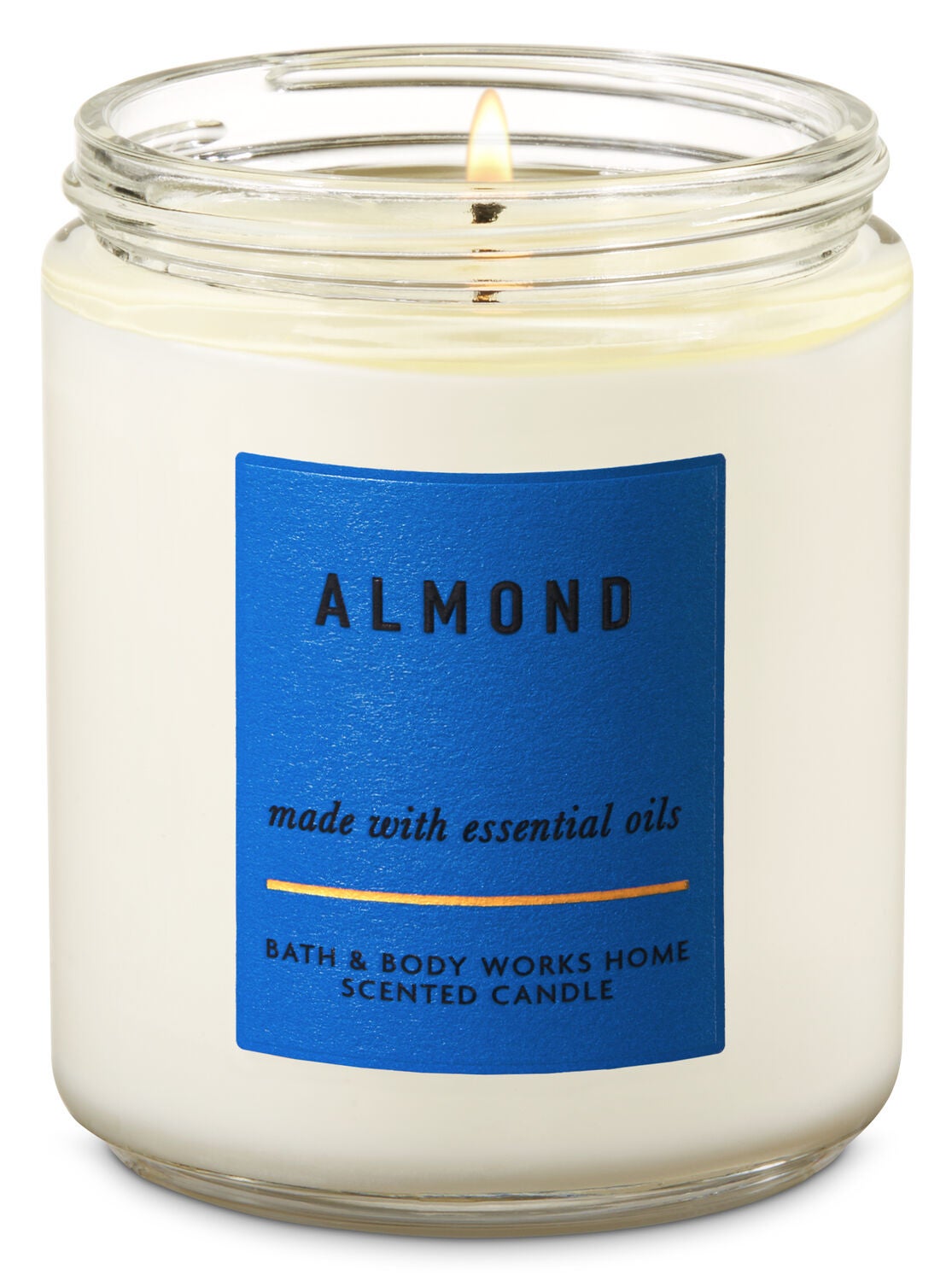 Almond Single Wick Candle - Bath And Body Works