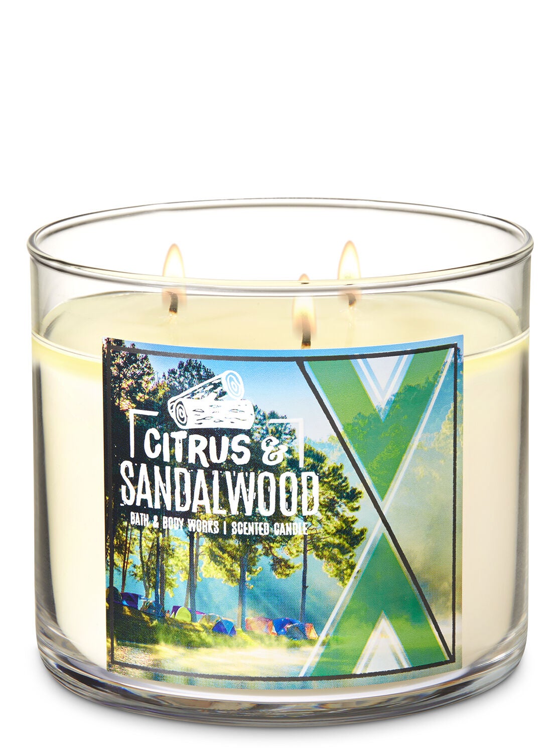 Citrus & Sandalwood 3-Wick Candle - Bath And Body Works