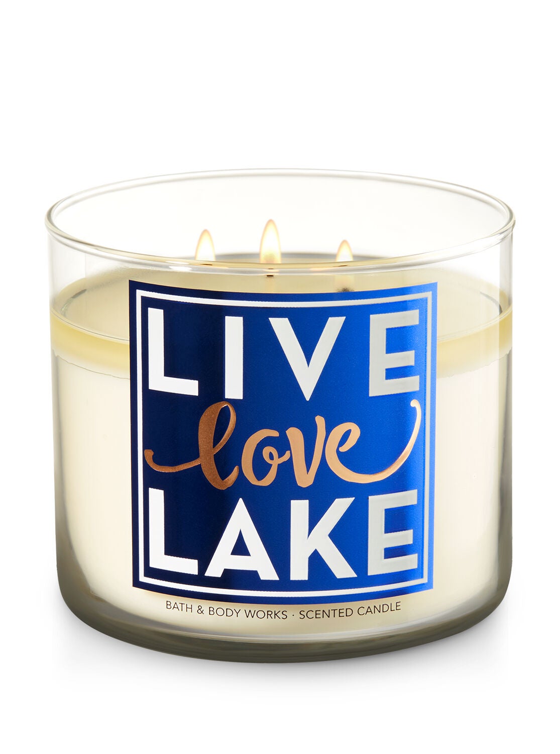Live Love Lake - Turquoise Waters 3-Wick Candle - Bath And Body Works