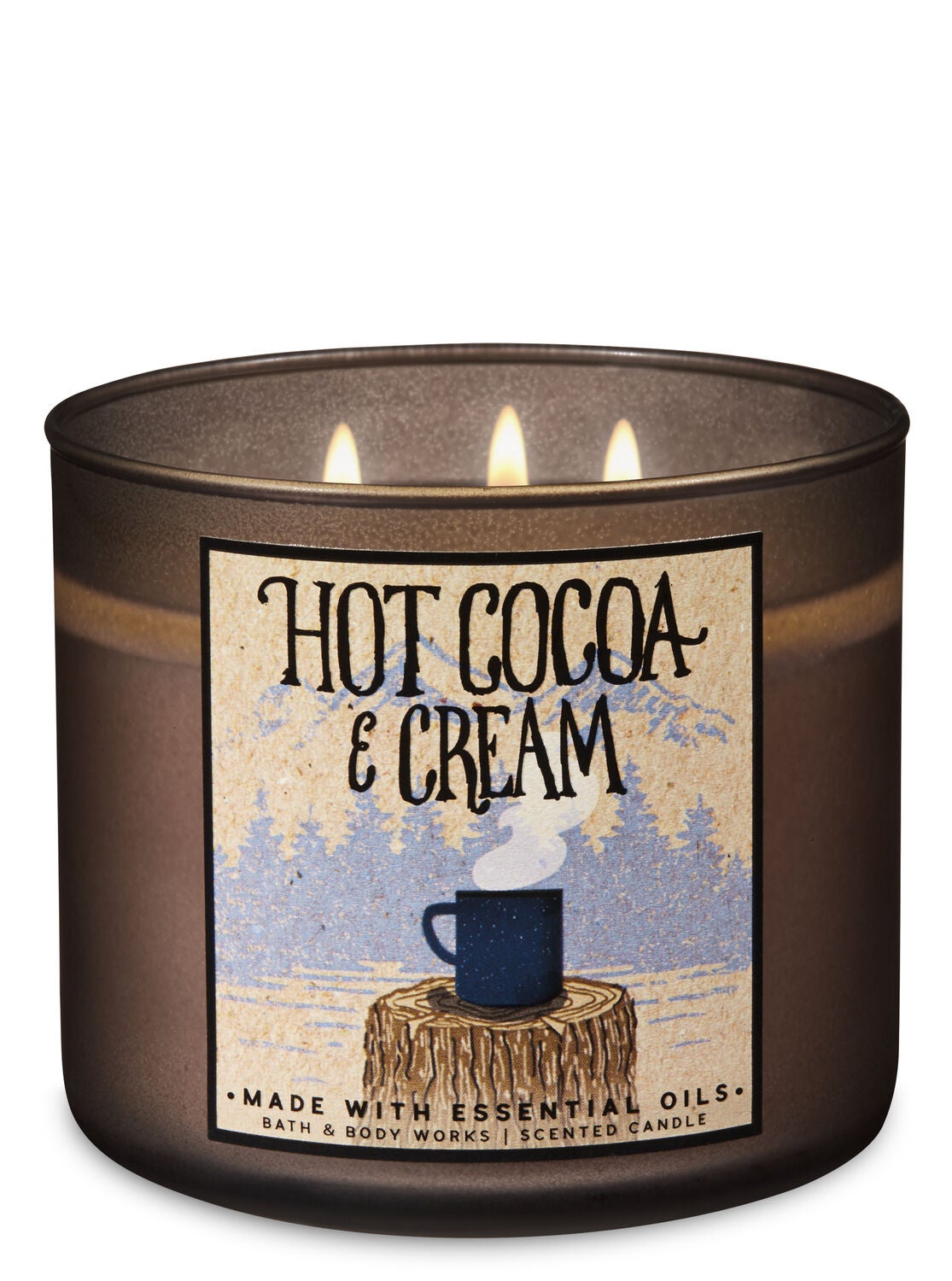 Hot Cocoa & Cream 3-Wick Candle - Bath And Body Works
