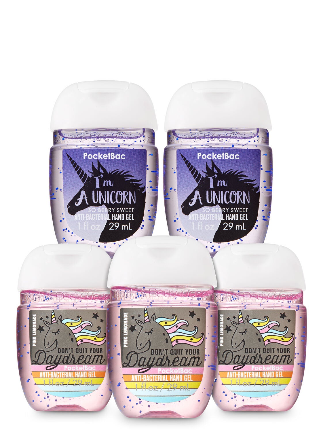 Unicorn 5-Pack PocketBac Hand Sanitizers - Bath And Body Works
