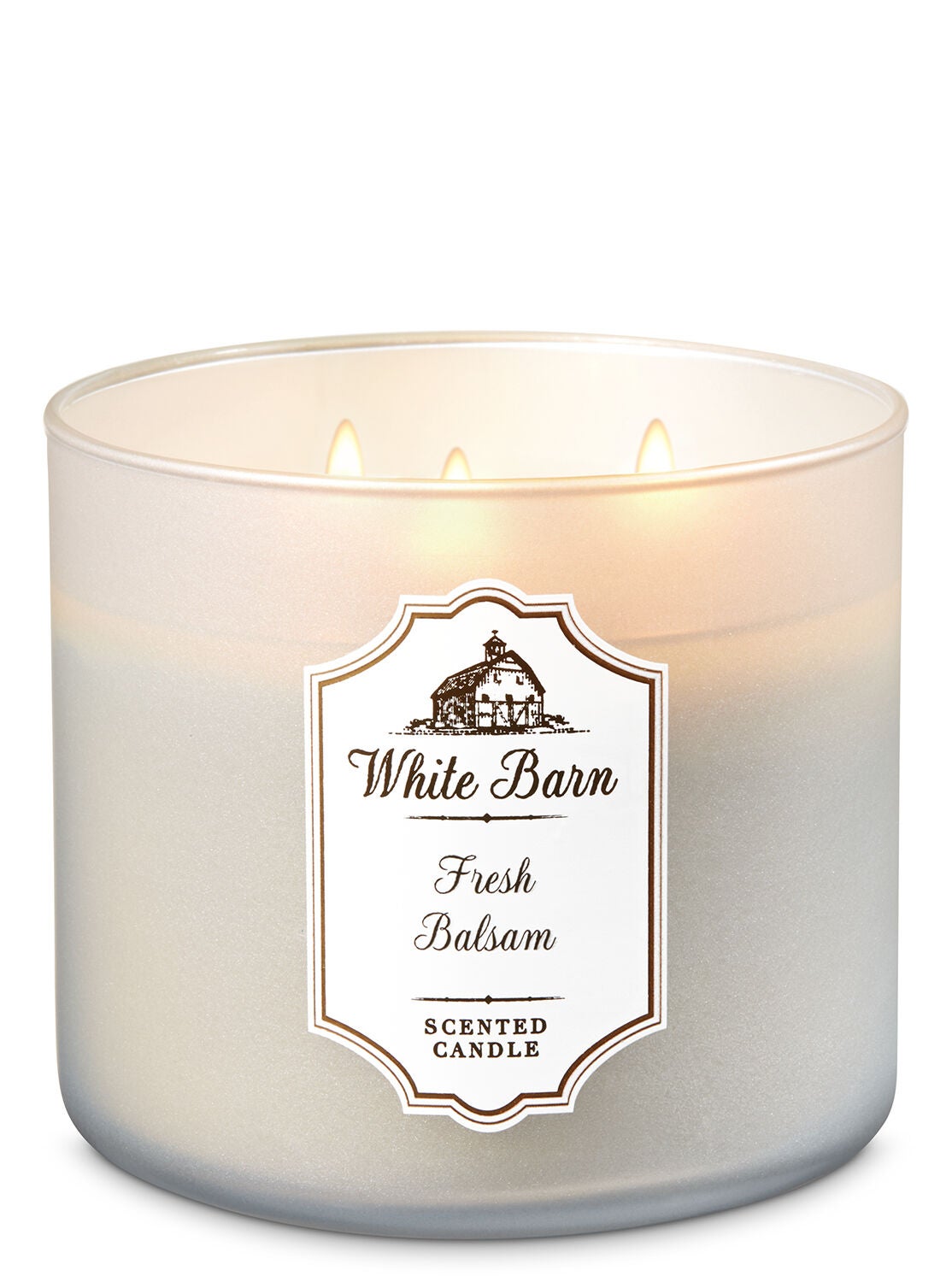 White Barn Fresh Balsam 3-Wick Candle - Bath And Body Works