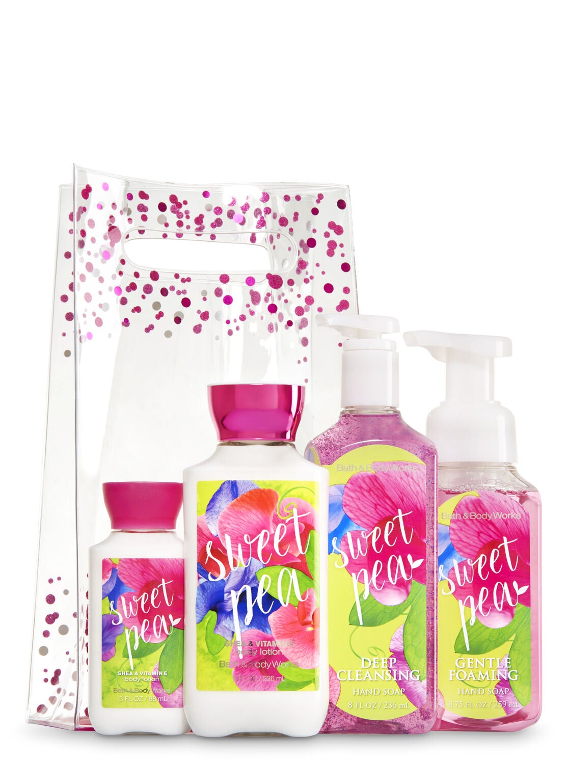 sweet pea its in the bag gift set bath body works sweet pea lotion bath and body works