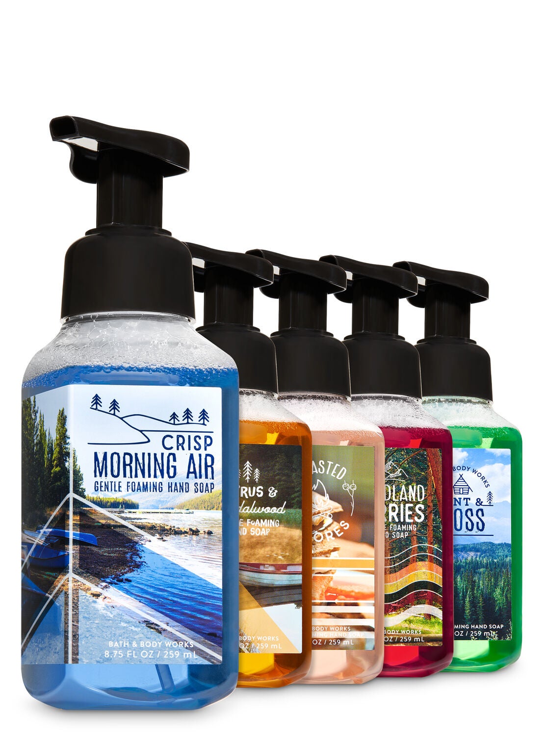 Happy Camper Gentle Foaming Hand Soap, 5-Pack - Bath And Body Works