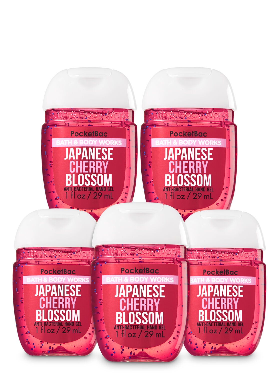 Japanese Cherry Blossom 5-Pack PocketBac Hand Sanitizers - Bath And Body Works