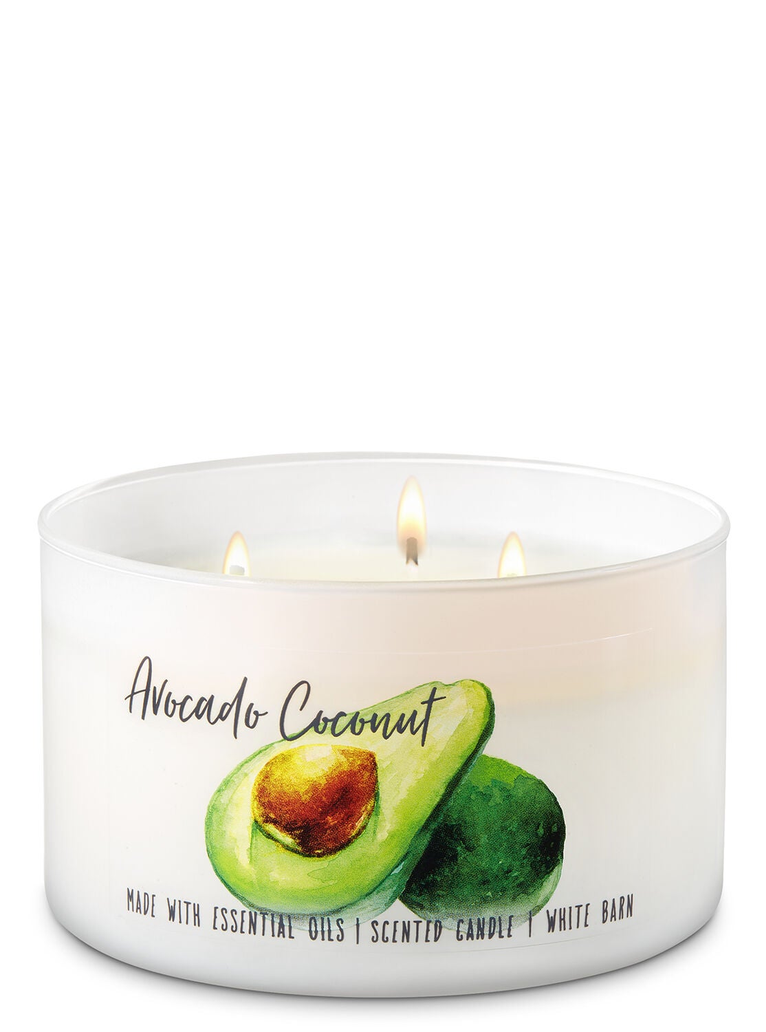 Avocado Coconut 3-Wick Candle - Bath And Body Works
