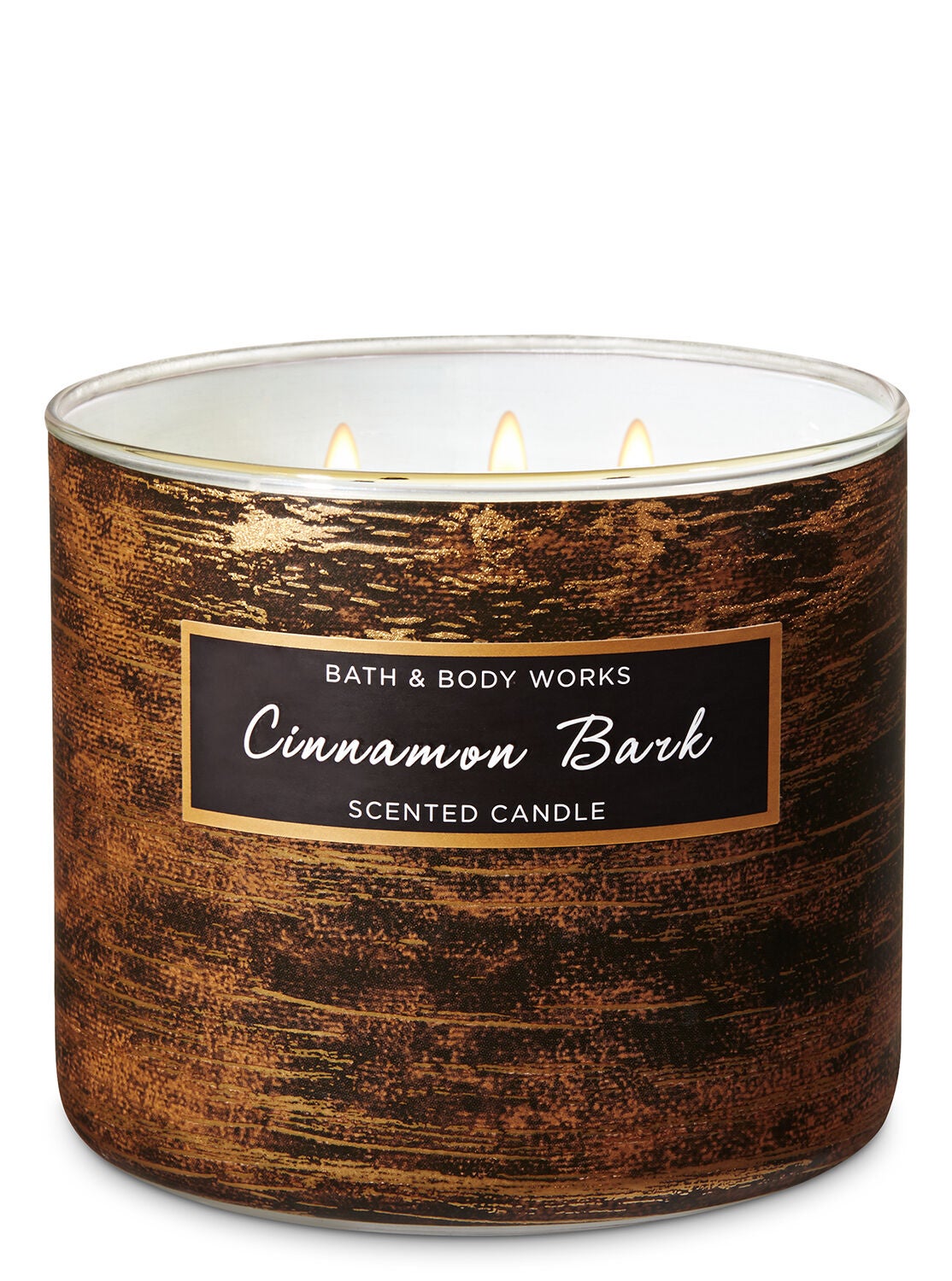 Cinnamon Bark 3-Wick Candle - Bath And Body Works