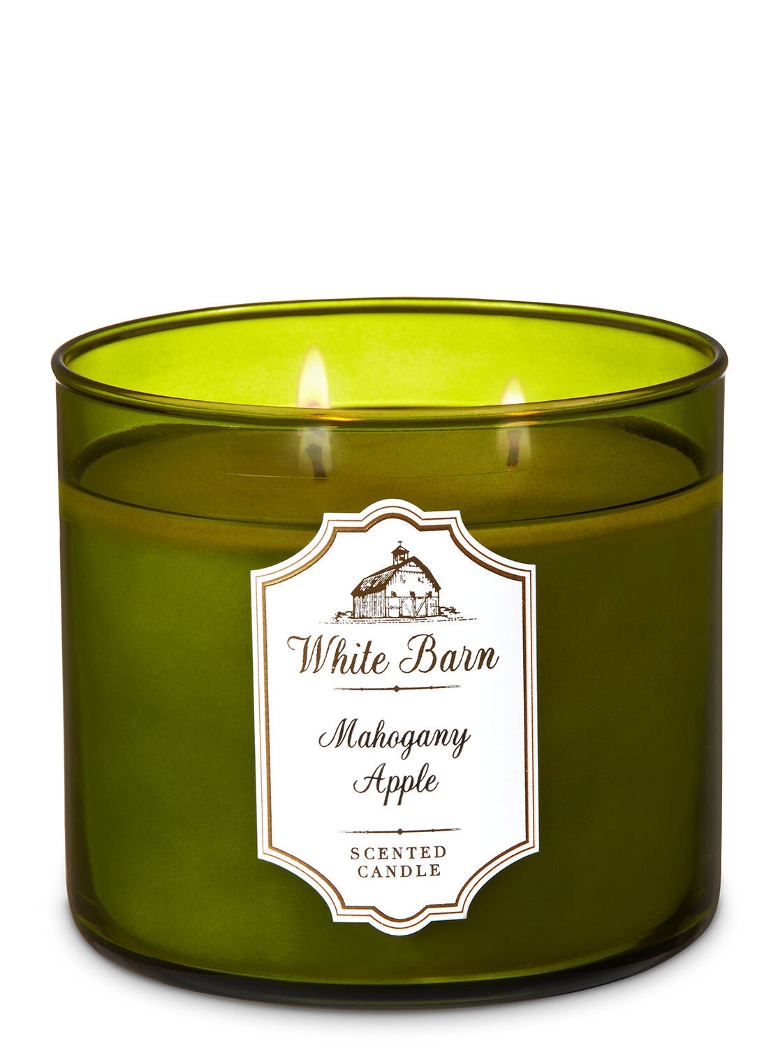 White Barn Mahogany Apple 3-Wick Candle - Bath And Body Works