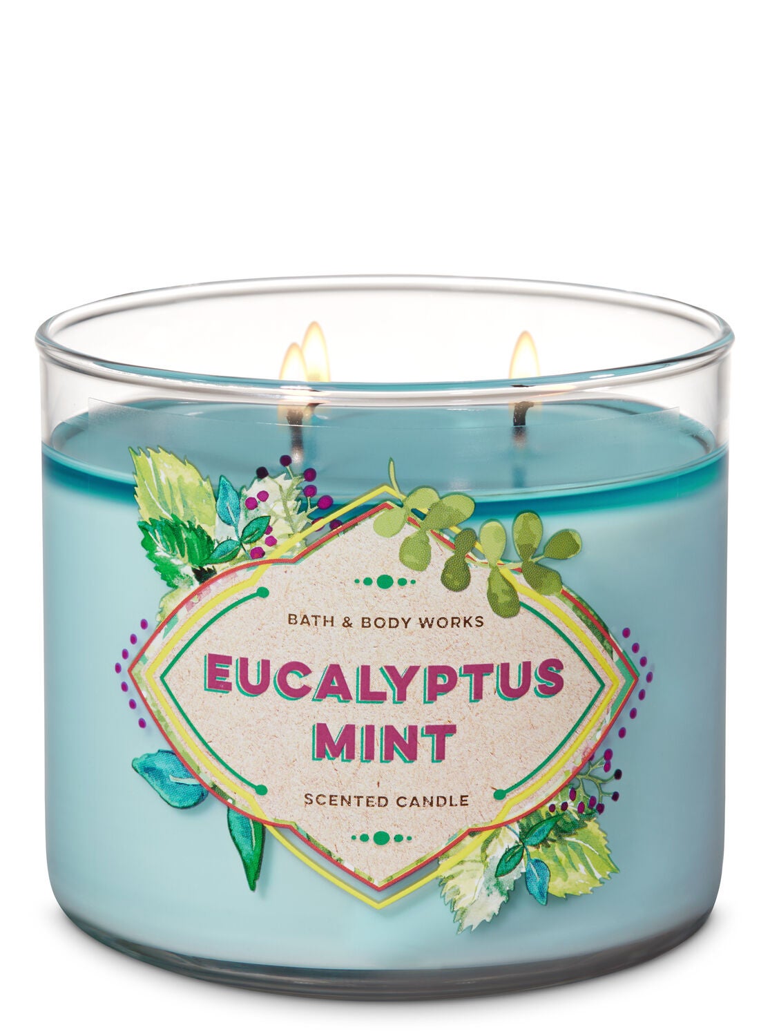 Eucalyptus Mint 3-Wick Candle - Bath And Body Works