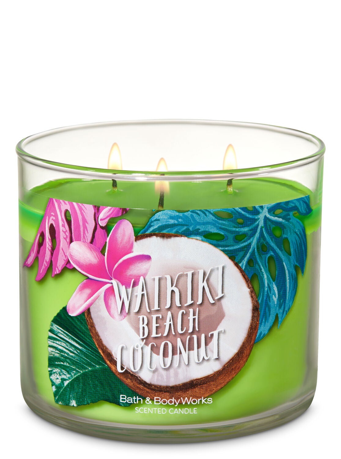 Waikiki Beach Coconut 3-Wick Candle - Bath And Body Works
