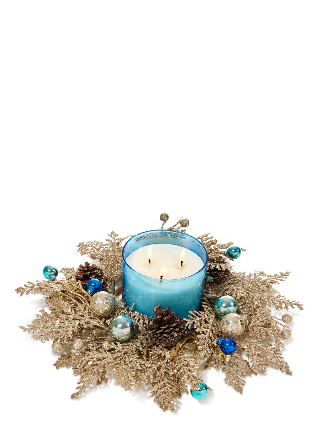 Blue Winter Wonderland 3-Wick Candle Ring - Bath And Body Works