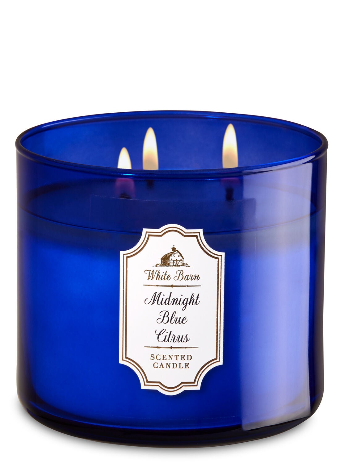White Barn Midnight Blue Citrus 3-Wick Candle - Bath And Body Works