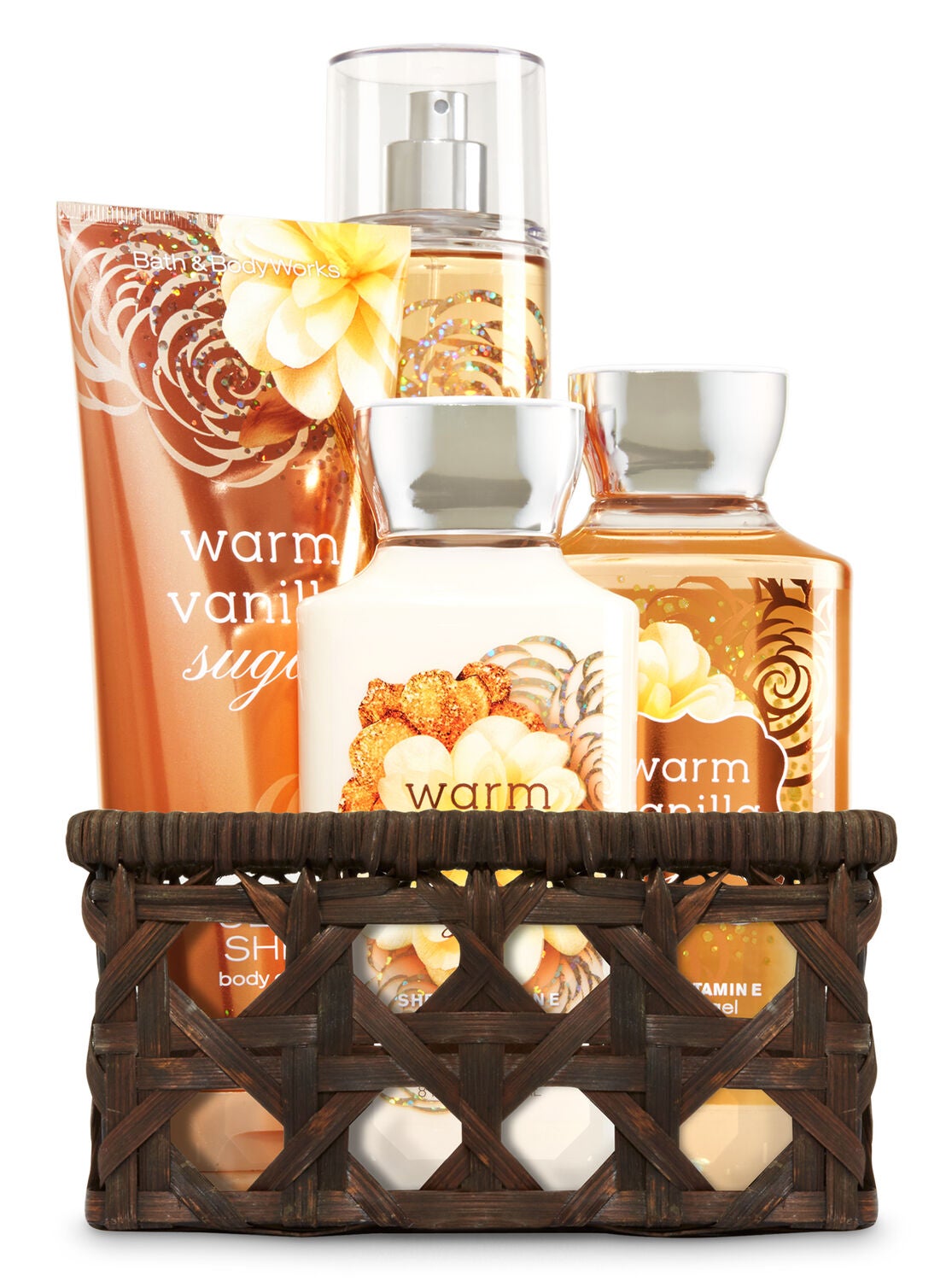 Warm Vanilla Sugar Basket of Favorites Gift Kit - Bath And Body Works