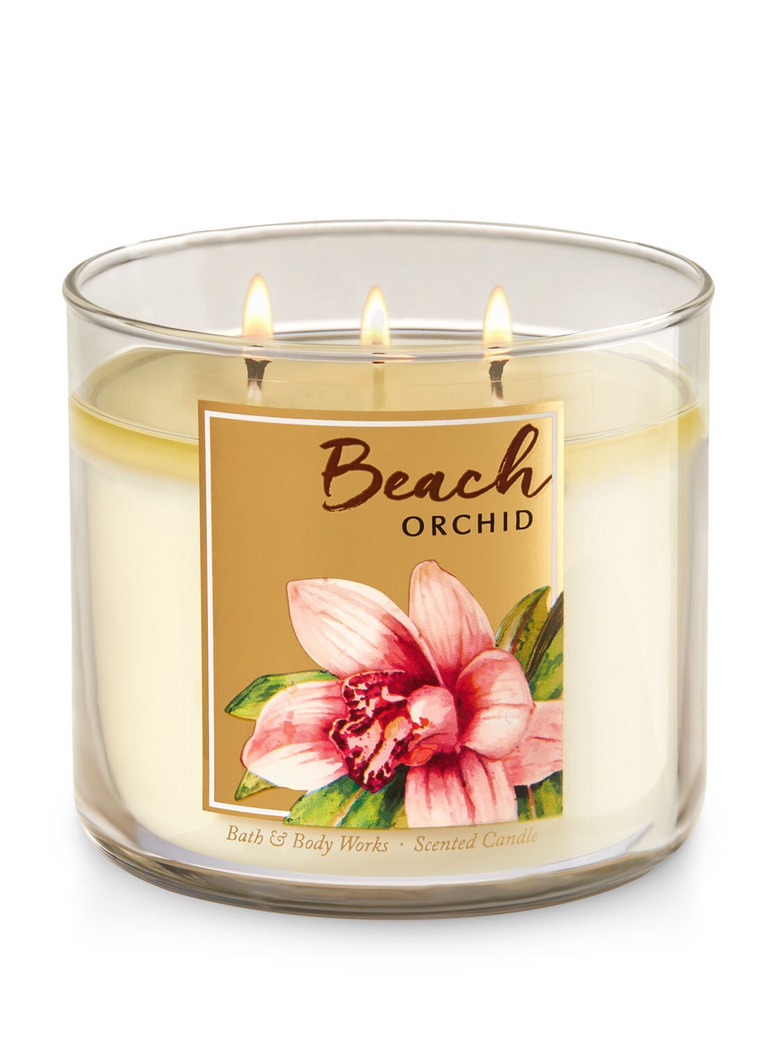 Beach Orchid 3-Wick Candle - Bath And Body Works