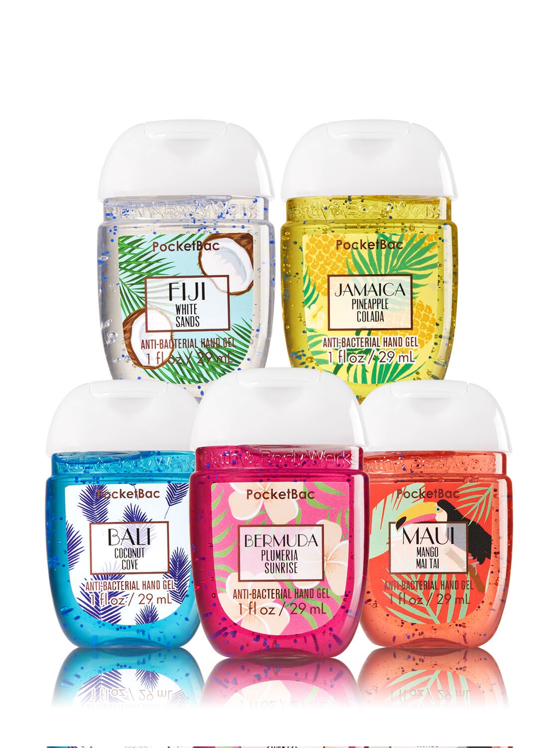Destinations 5-Pack PocketBac Sanitizers - Bath And Body Works