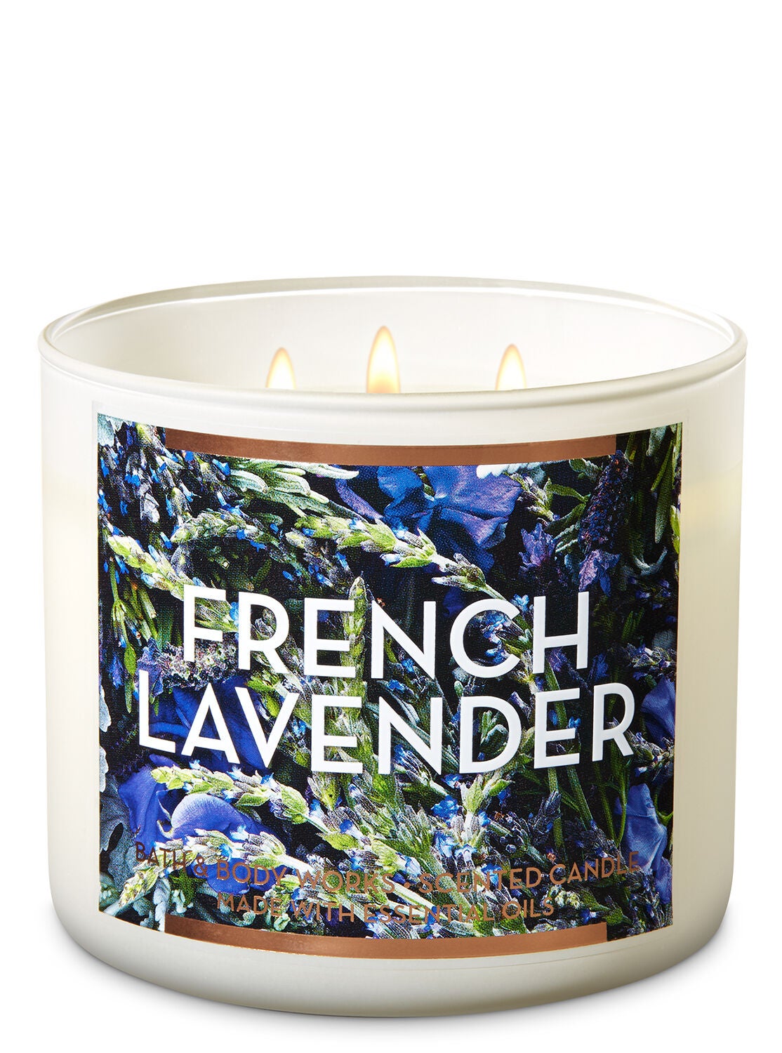 French Lavender 3-Wick Candle - Bath And Body Works