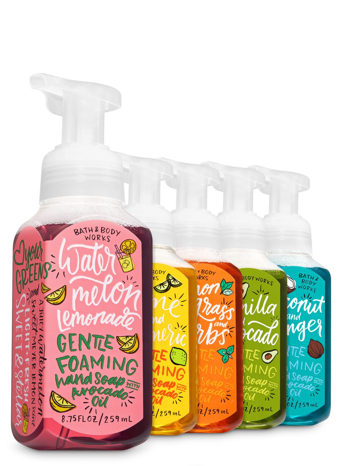 Light & Natural 5-Pack Gentle Foaming Hand Soap - Bath And Body Works