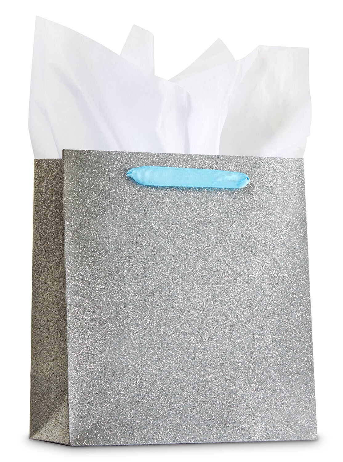 Silver Glitter Medium Gift Bag - Bath And Body Works