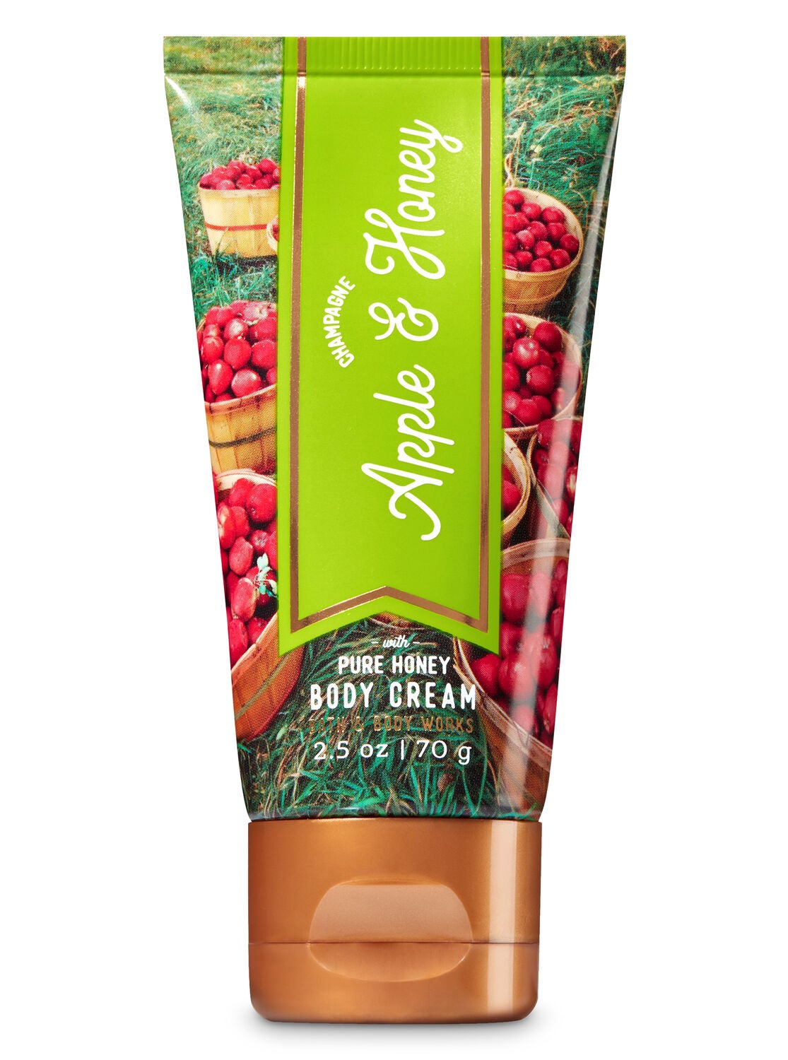 Signature Collection Champagne Apple & Honey Travel Size Body Cream - Bath And Body Works