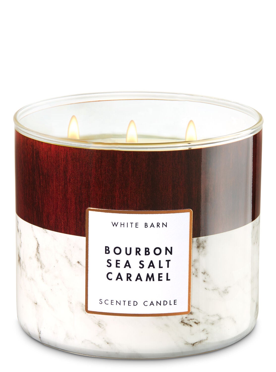 Bourbon Sea Salt Caramel 3-Wick Candle - Bath And Body Works