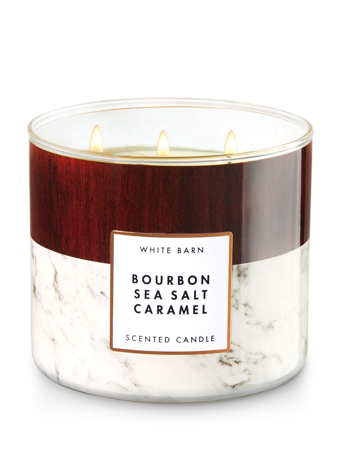 Bourbon Sea Salt Caramel 3-Wick Candle - Bath And Body Works
