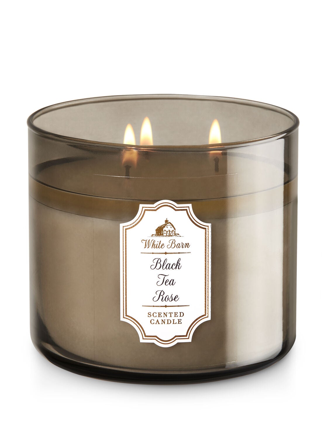 Black Tea Rose 3-Wick Candle - Bath And Body Works