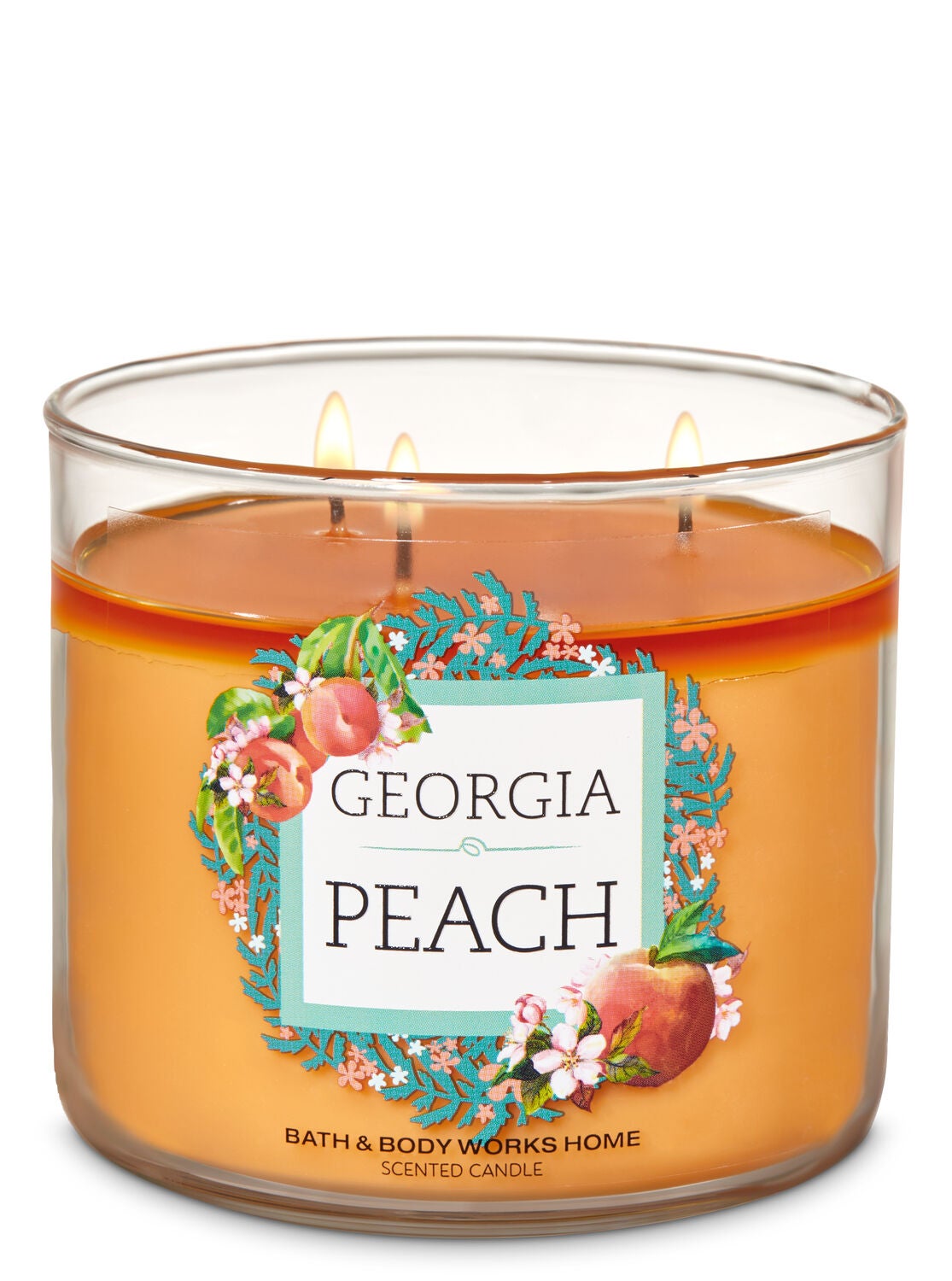 Georgia Peach 3-Wick Candle - Bath And Body Works