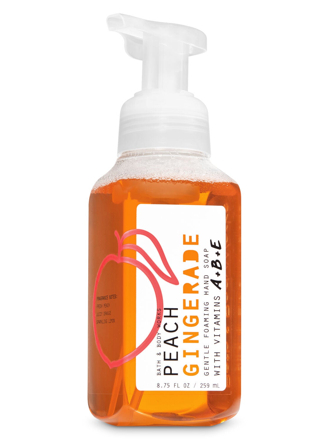 Peach Gingerade Gentle Foaming Hand Soap - Bath And Body Works