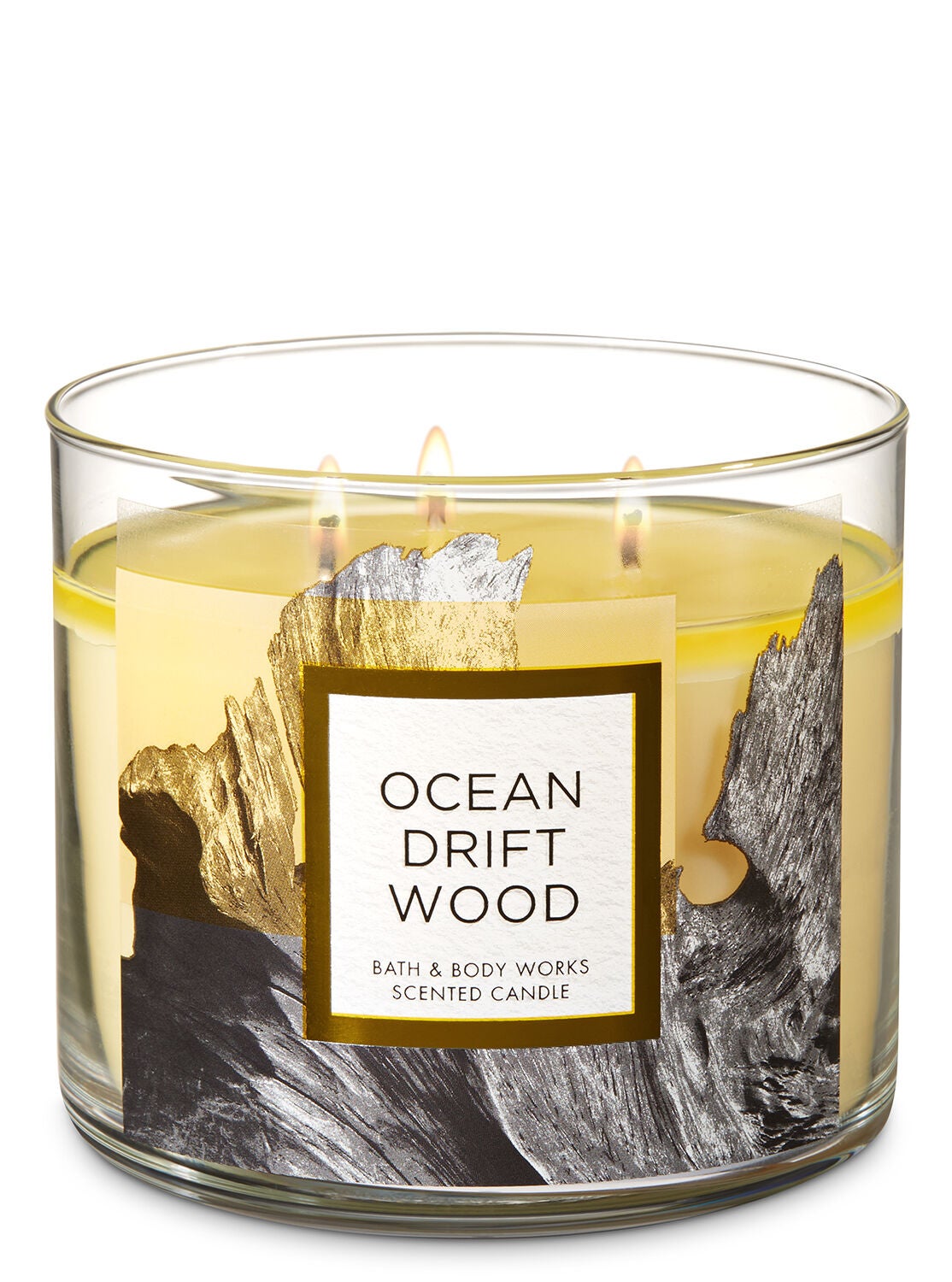 Ocean Driftwood 3-Wick Candle - Bath And Body Works